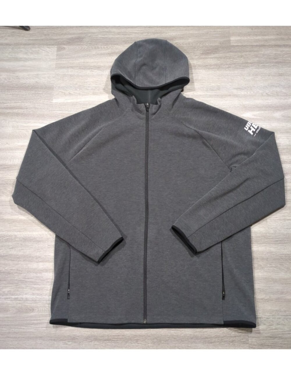 Lululemon GridLiner Pullover Performance Fleece Hoodie Men's XXL 2XL Gray